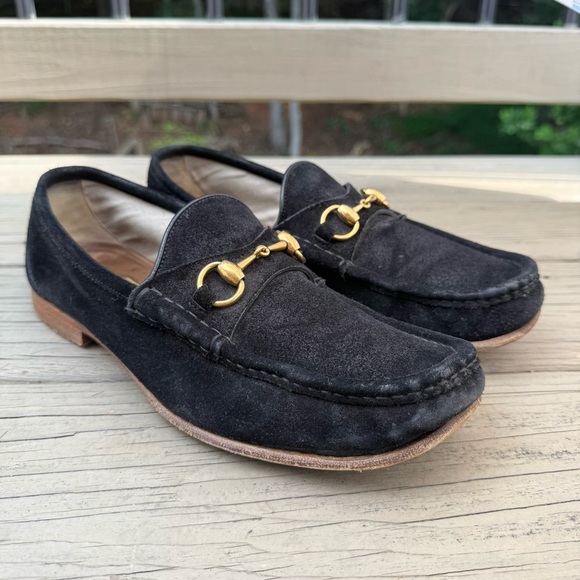Gucci Horsebit 1953 loafers in black suede size 9 - Picture 3 of 16